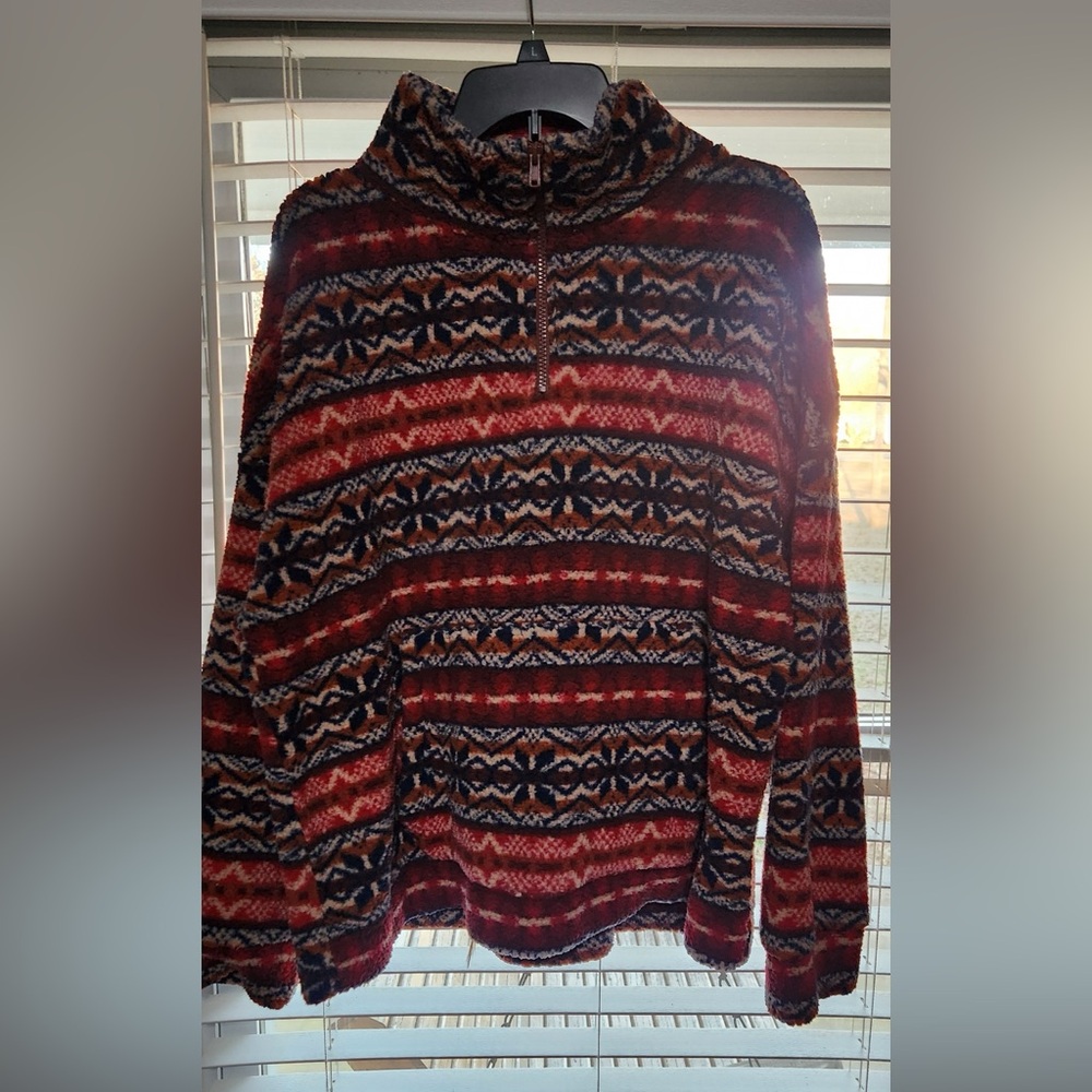 AE Patterned Quarter Zip